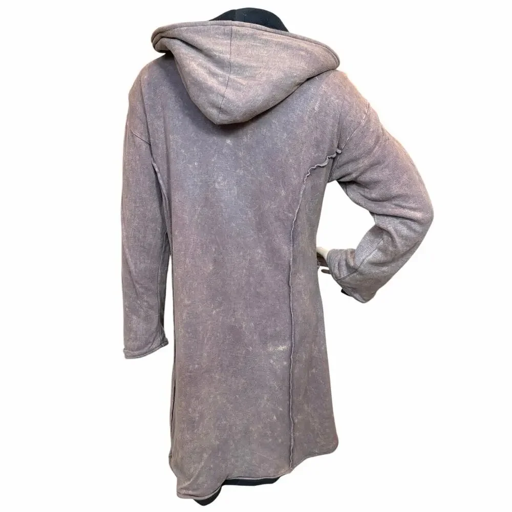 VTG Kathmandu Imports Boho Fairy Grunge Artsy Patchwork Zip Jacket Tunic Dress L - Picture 14 of 16